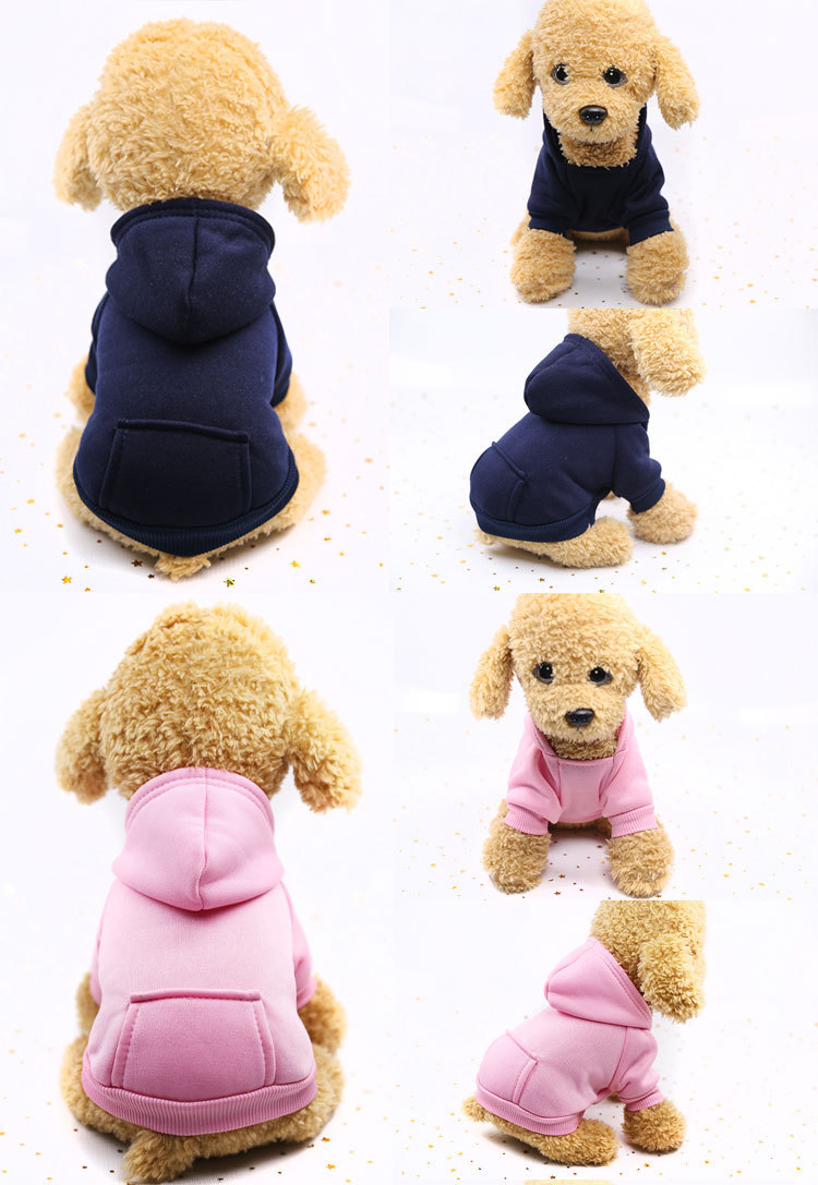 Autumn Winter Sweater Pocket Two-legged Clothes Sporty Pet Clothes Dog Cat Clothes Pet Supplies