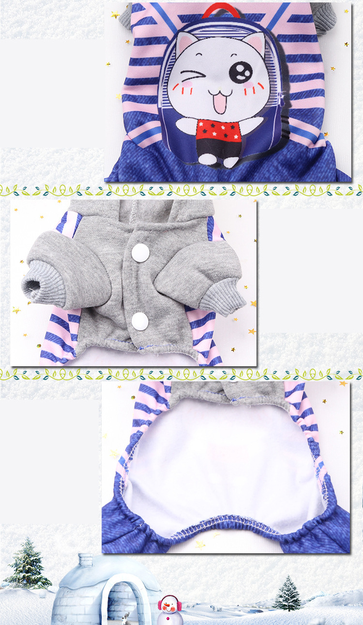 A Variety of Dog Clothes Four-Legged Sweater Button Pet Clothes Pet Supplies Cat Clothes Autumn and Winter New
