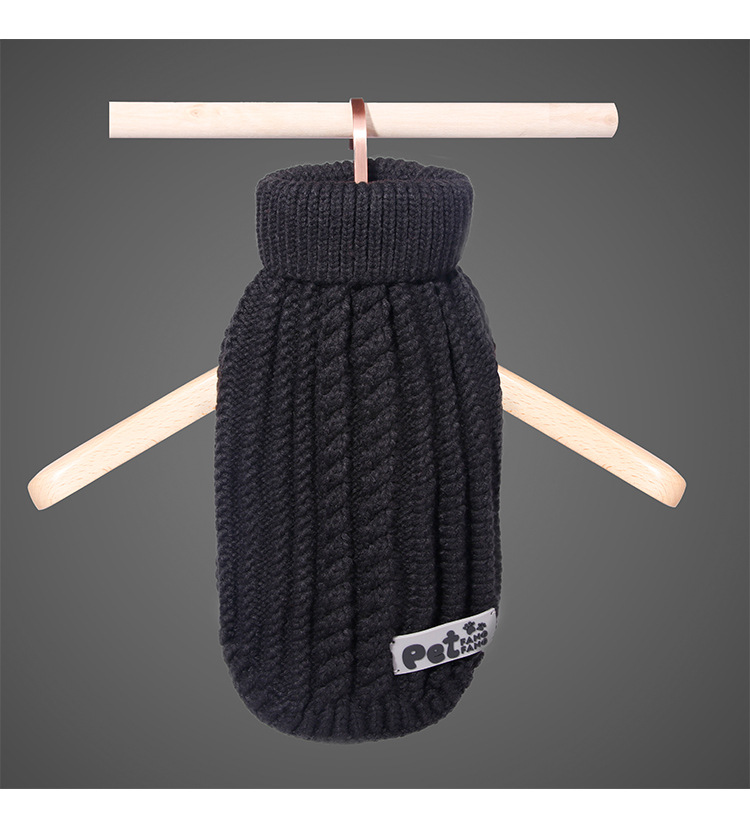 Manufacturers direct autumn and winter thickening pet clothing acrylic dog line coat cat and dog two - legged sweater