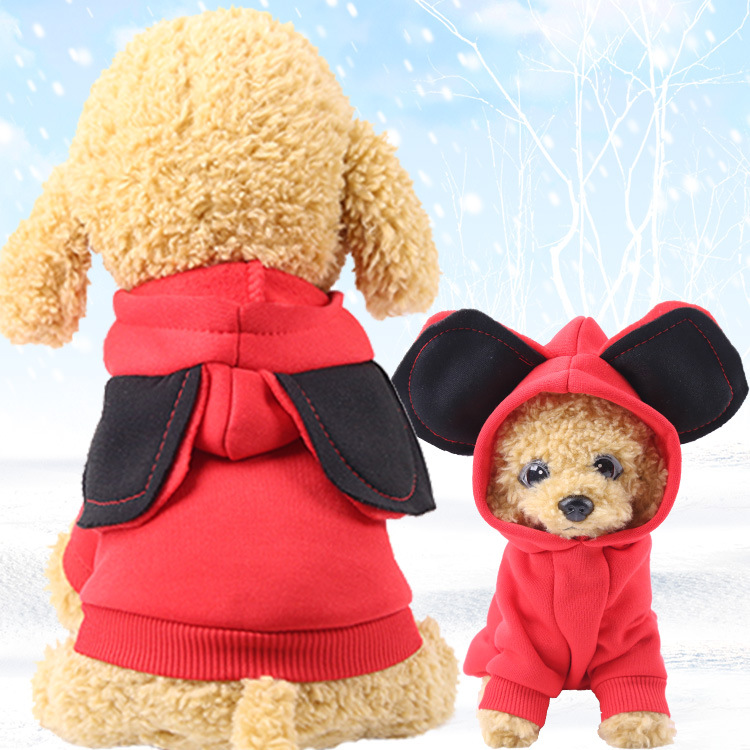 Autumn Winter Sweater Pocket Two Feet Clothes Sports Style Pet Clothes Dog Cat Clothes Pet Supplies