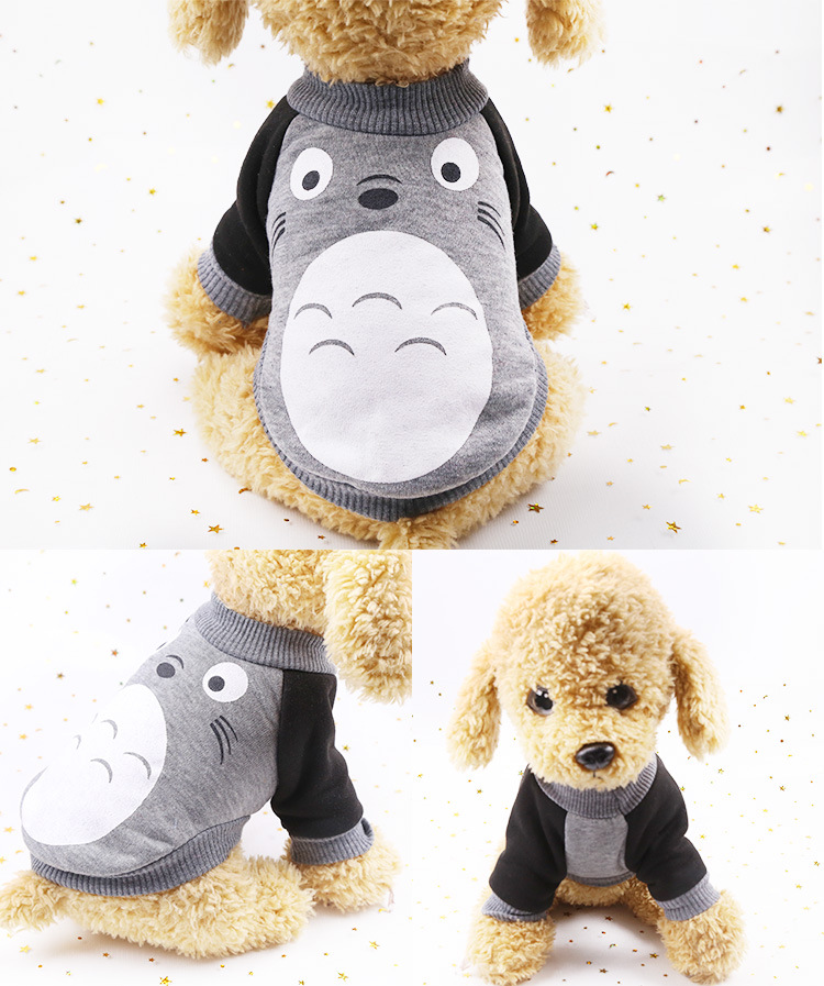 New Dog Clothes Spring and Autumn Winter Teddy Pet Supplies Cartoon Cute Cat Sweater Golden Retriever Big Dog Clothing
