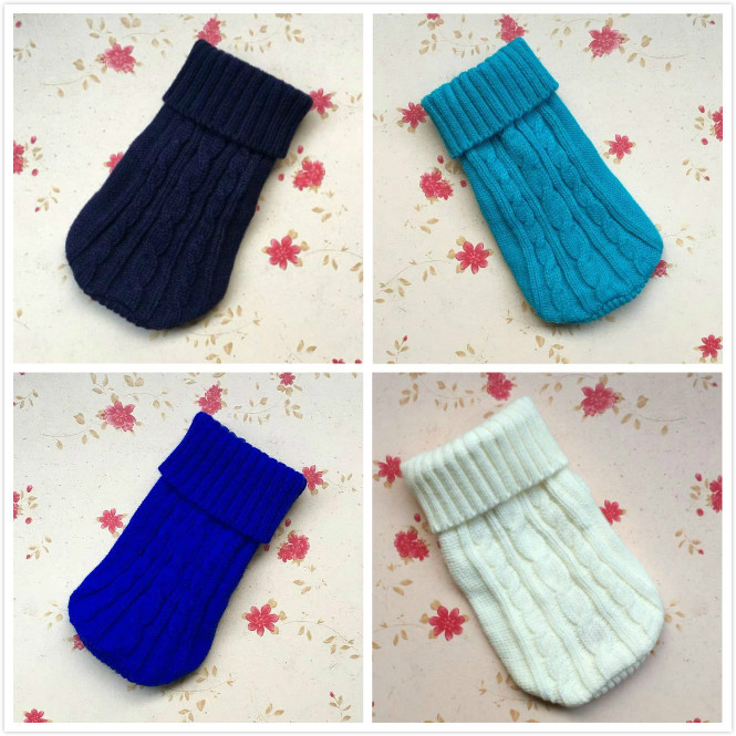 Thicken Autumn and Winter Pet Dog Sweater Warm Three-dimensional Twisted Rope Kitten Puppy Sweater Teddy Bear 
