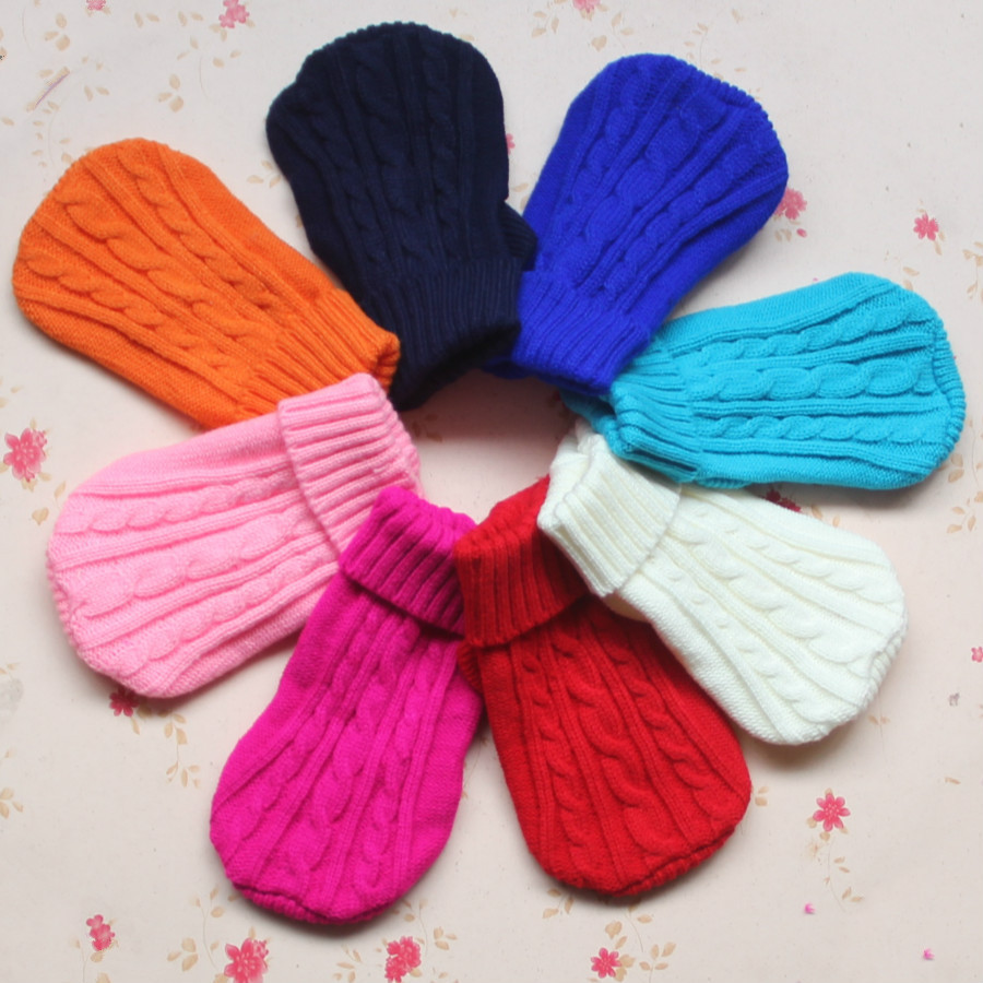 Thicken Autumn and Winter Pet Dog Sweater Warm Three-dimensional Twisted Rope Kitten Puppy Sweater Teddy Bear 
