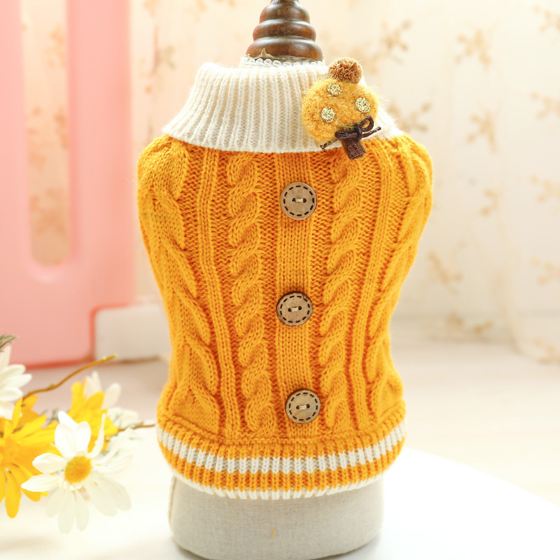 Dog Clothes Pet Cat Clothing Clothing Autumn and Winter Sweater Warm Thickened Nordic XINGX