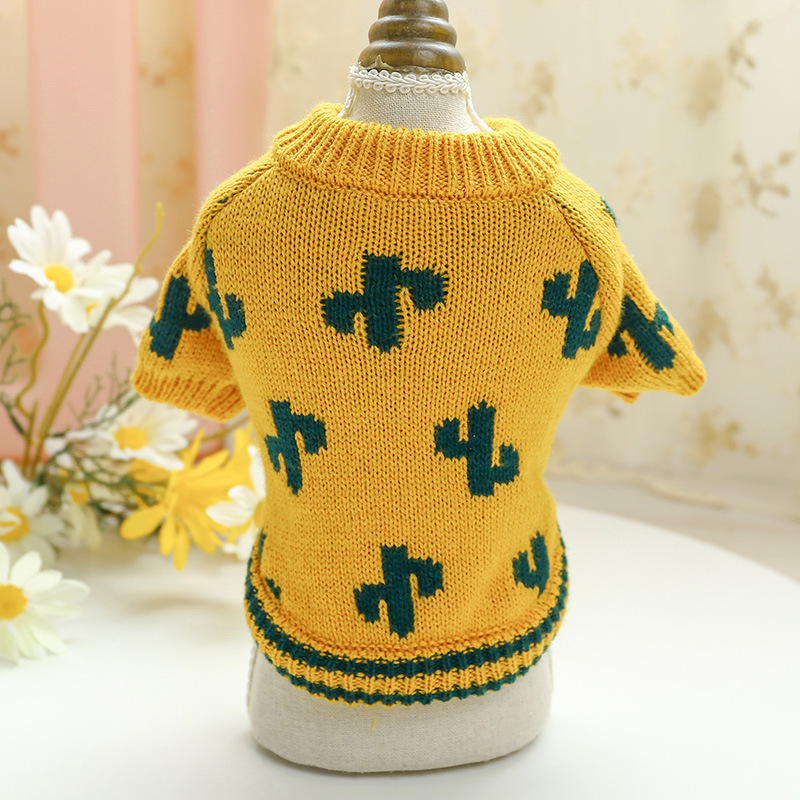 Dog Clothes Pet Cat Clothing Clothing Autumn and Winter Sweater Warm Thickened Nordic XINGX