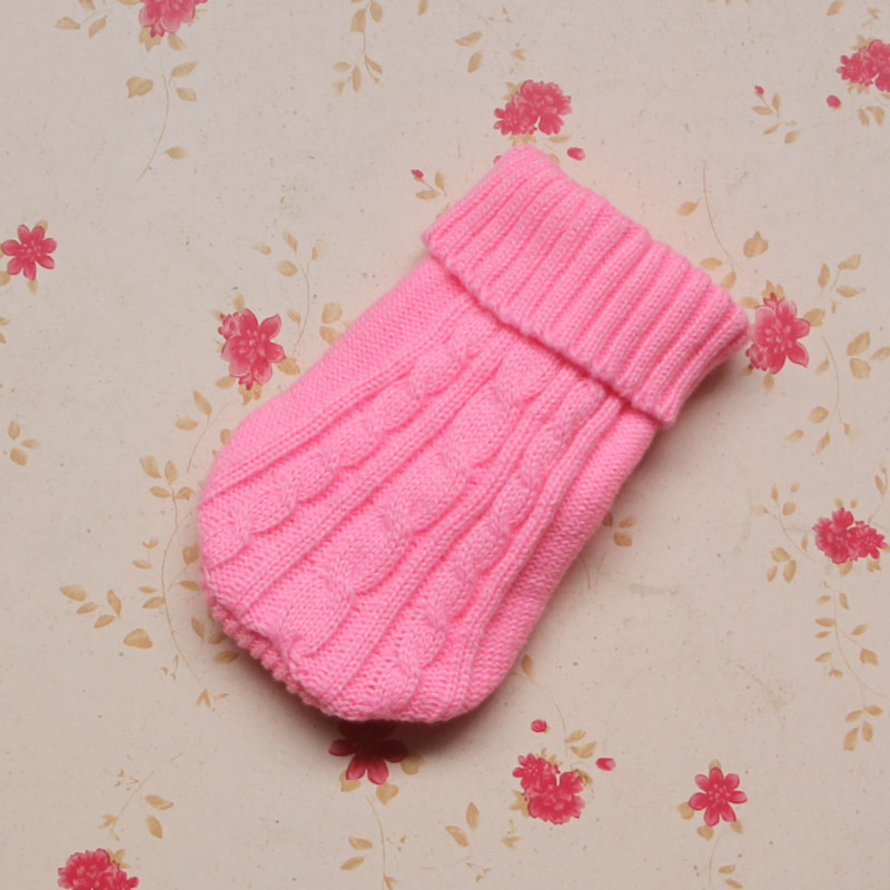 Thicken Autumn and Winter Pet Dog Sweater Warm Threedimensional Twisted Rope Kitten Puppy Sweater Teddy Bear Dog Clothes