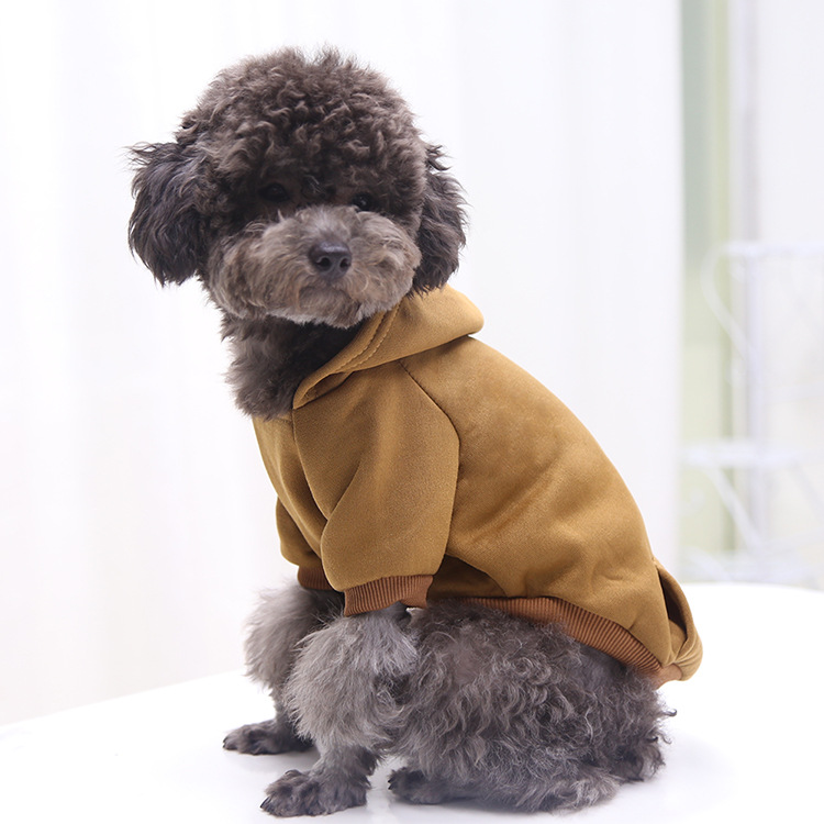 Autumn and Winter Sweater Denim Pocket Two-legged Clothes Sporty Pet Clothes Dog Cat Clothes Pet Supplies