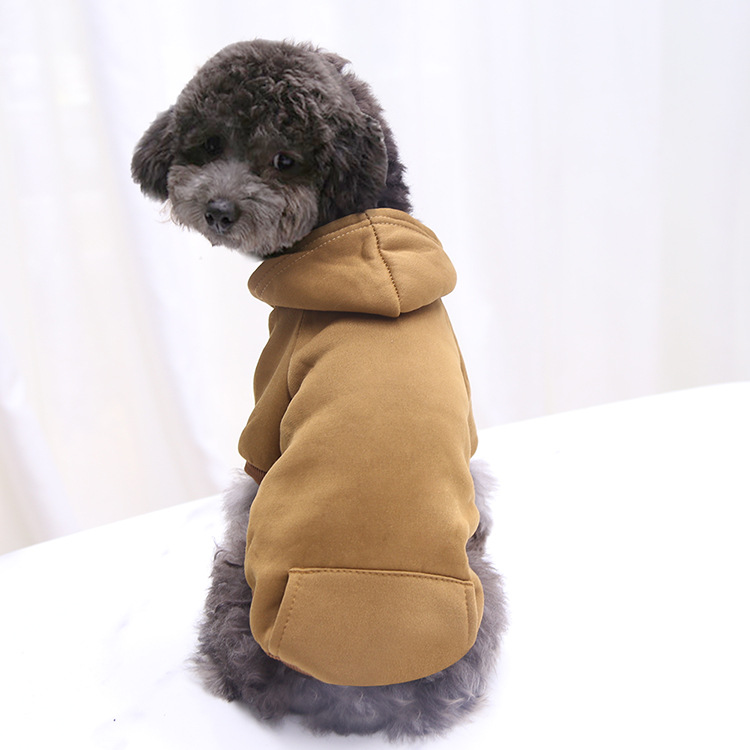 Autumn and Winter Sweater Denim Pocket Two-legged Clothes Sporty Pet Clothes Dog Cat Clothes Pet Supplies