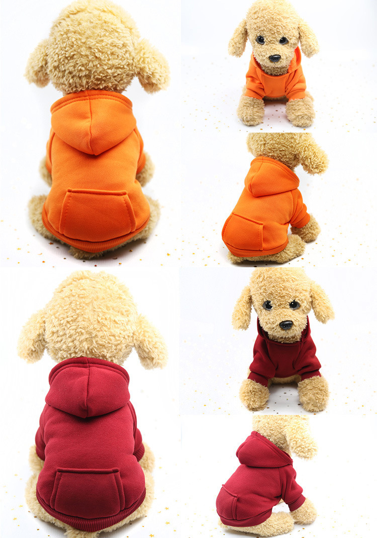 Autumn and Winter Sweater Pocket Two-legged Clothes Sporty Pet Clothes Dog Cat Clothes Pet Supplies