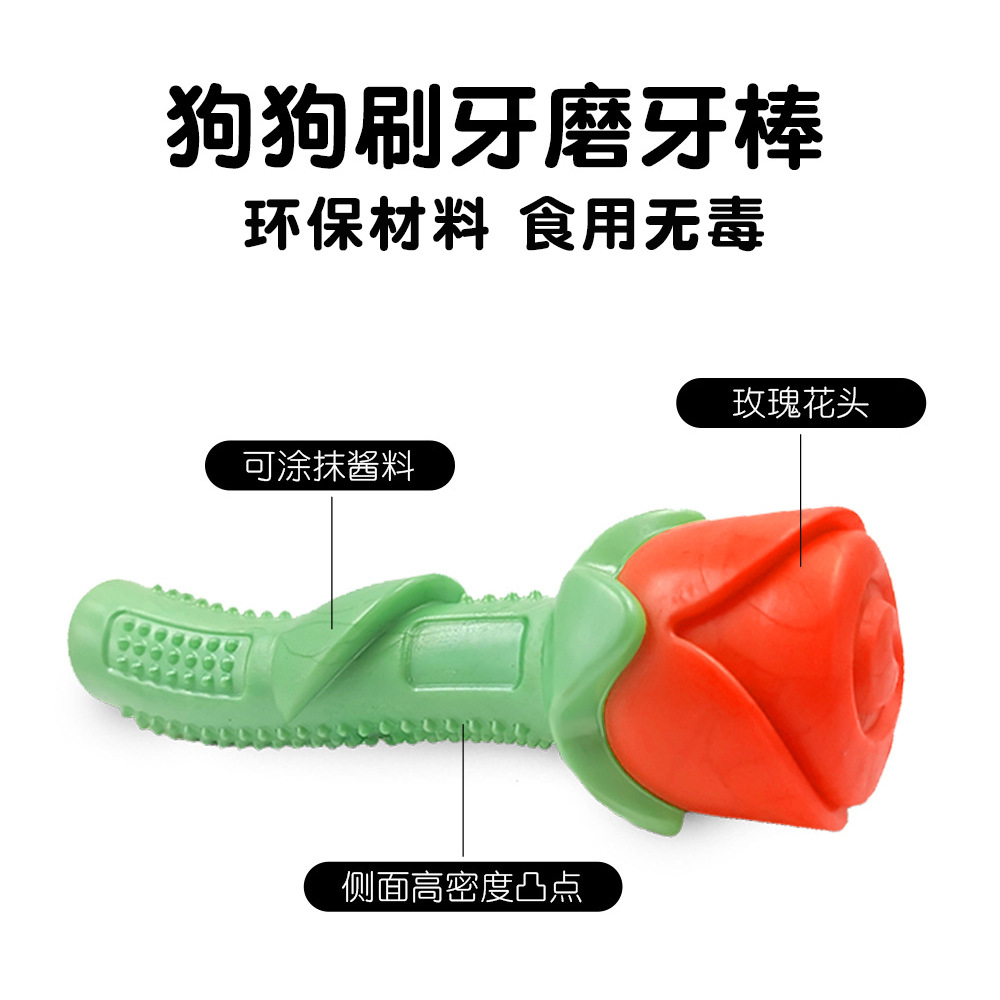 Your Food Pet the Toy Dog Toothbrush Teddy/Golden Retriever Small and Medium Dog Toy Bite-Resistant Molar Rod Dog Toy Gift