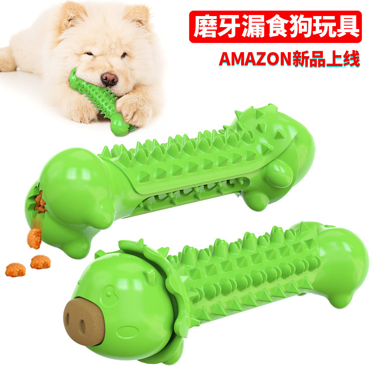 Pet Supplies Wholesale Factory New Amazon Hot Dog Toys Molar Rod Dog Toothbrush Food Leakage Toys