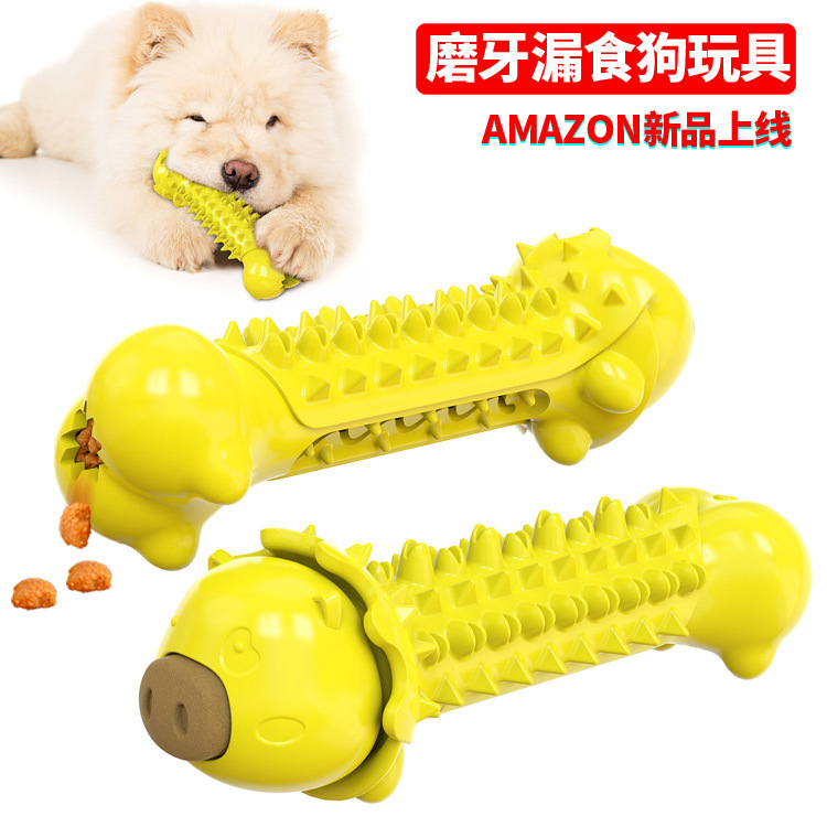 Pet Supplies Wholesale Factory New Amazon Hot Dog Toys Molar Rod Dog Toothbrush Food Leakage Toys