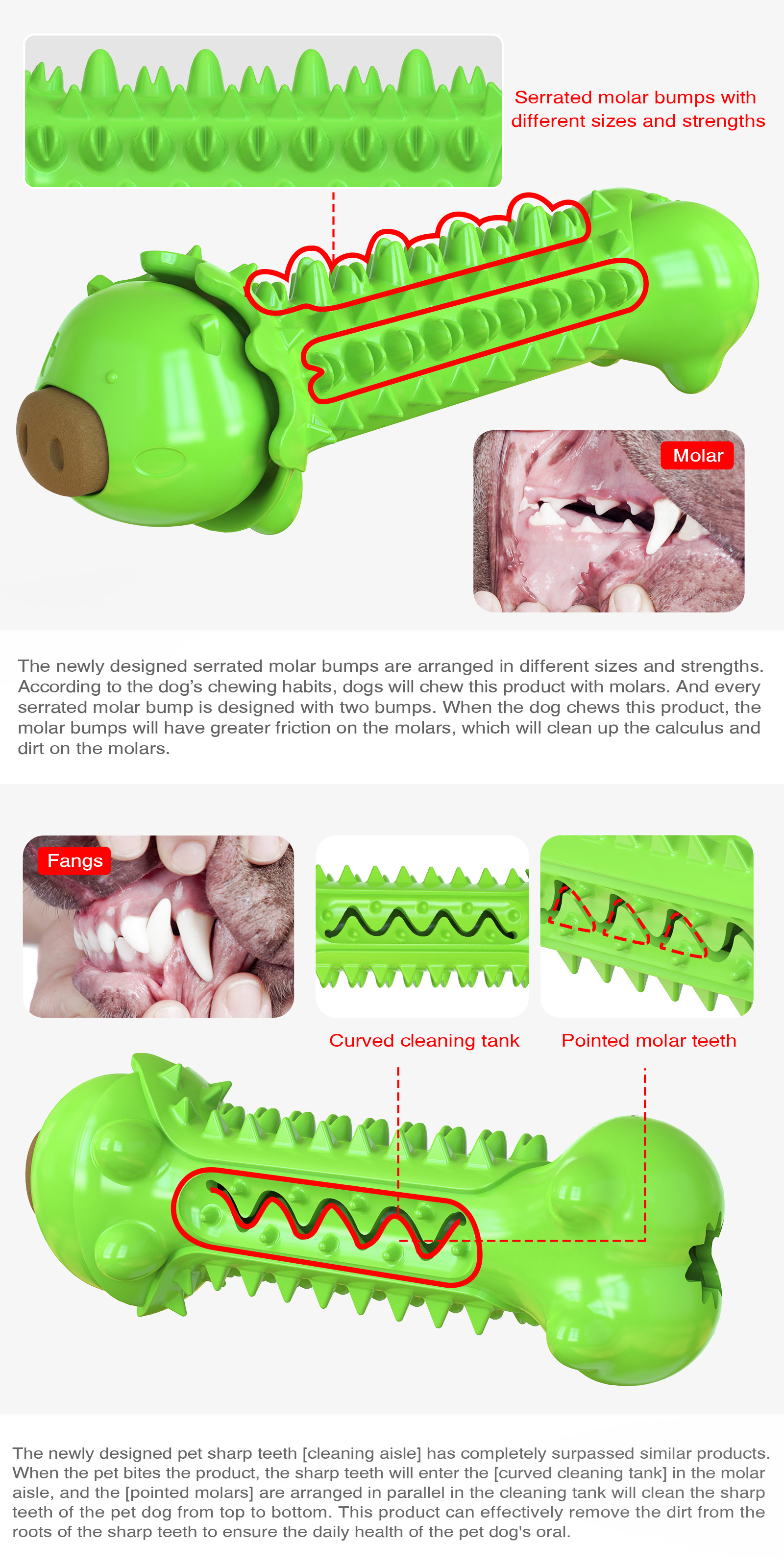 Pet Supplies Wholesale Factory New Amazon Hot Dog Toys Molar Rod Dog Toothbrush Food Leakage Toys
