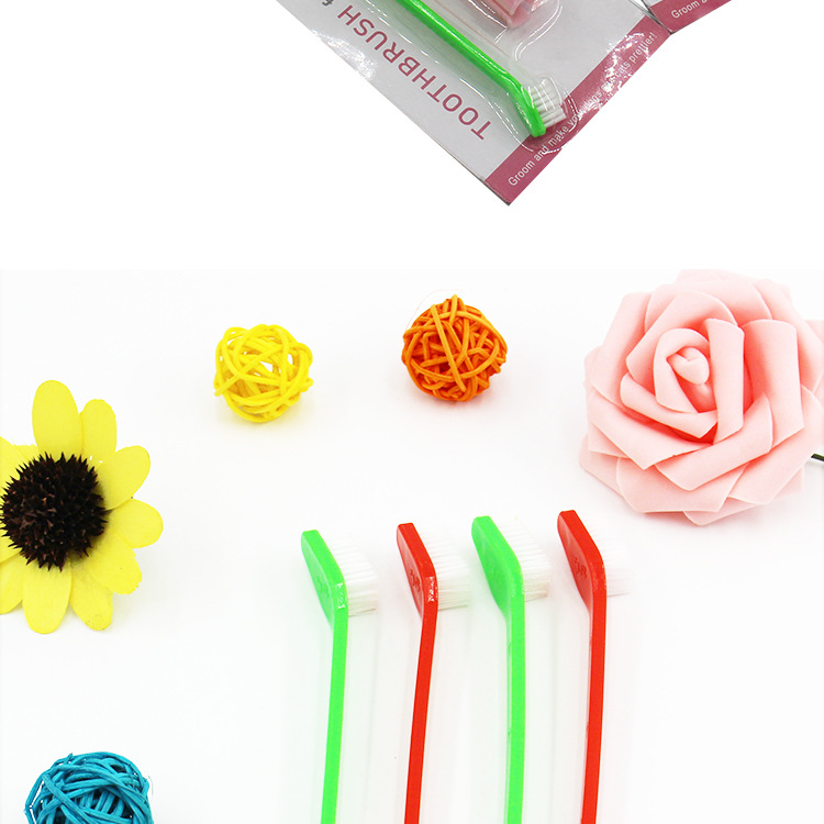 Pet Toothbrush Three-Piece Set Dogs and Cats Double-Headed Brush Finger Stall Brush Pet Cleaning Teeth Grinding Toothbrush Dog Toothbrush Pet Toothbrush Three-Piece Set Dogs and Cats Double-Headed Brush Finger Stall Brush Pet Cleaning Teeth Grinding Toothbrush Dog Toothbrush