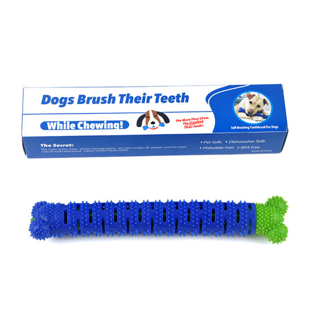 Cross - border amazon &#039;s best - shot silicone dog toothbrush chewing toy molars gum department pet cleaning supplies