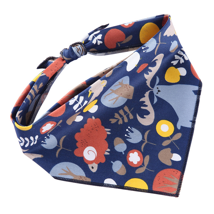 Pet Printed Triangle Scarf Plaid Striped Revival Christmas Dog Birthday Bib Large Dog Triangle Scarf Scarf