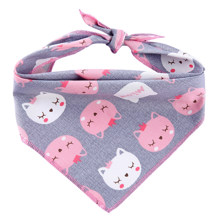 Pet Printed Triangle Scarf Plaid Striped Revival Christmas Dog Birthday Bib Large Dog Triangle Scarf Scarf