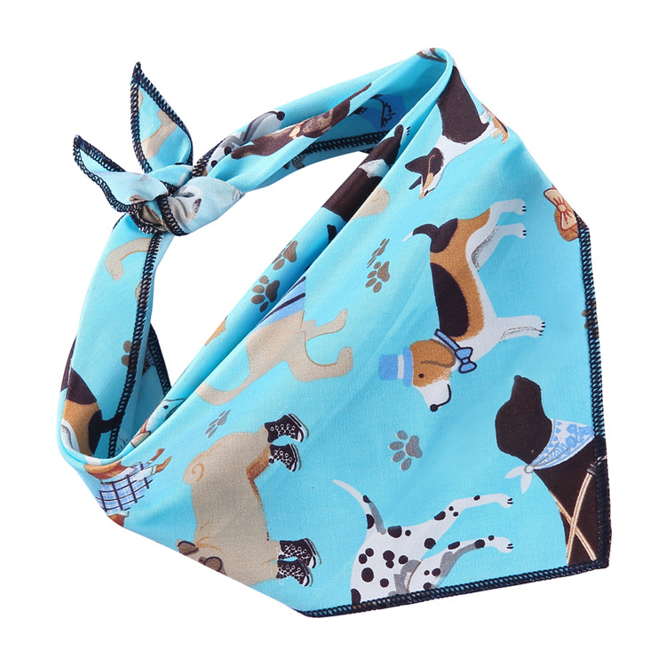Pet Printed Triangle Scarf Plaid Striped Revival Christmas Dog Birthday Bib Large Dog Triangle Scarf Scarf