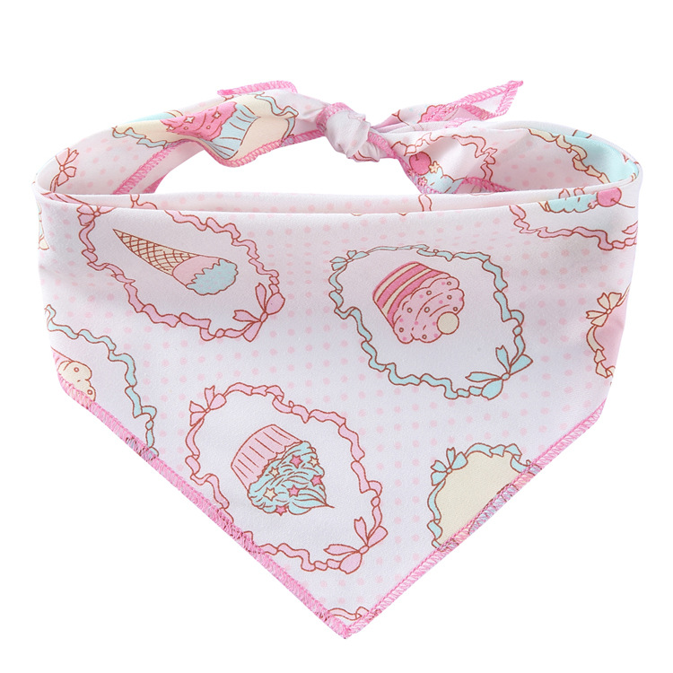 Pet Printed Triangle Scarf Plaid Striped Revival Christmas Dog Birthday Bib Large Dog Triangle Scarf Scarf