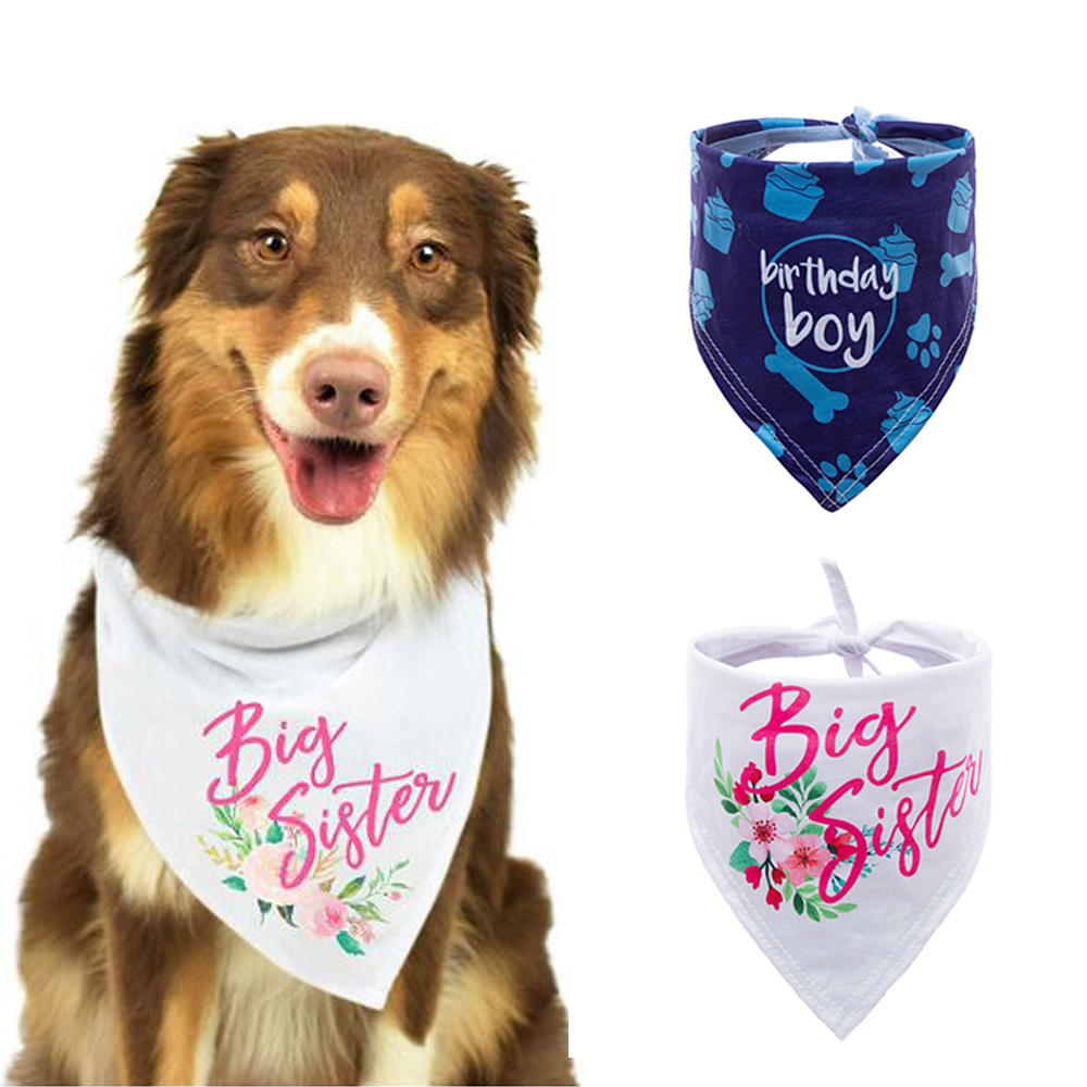 European and American New Pet Triangular Scarf Pet Supplies Dog Scarf Scarf Pet Collar Bib Bib Dog Collar