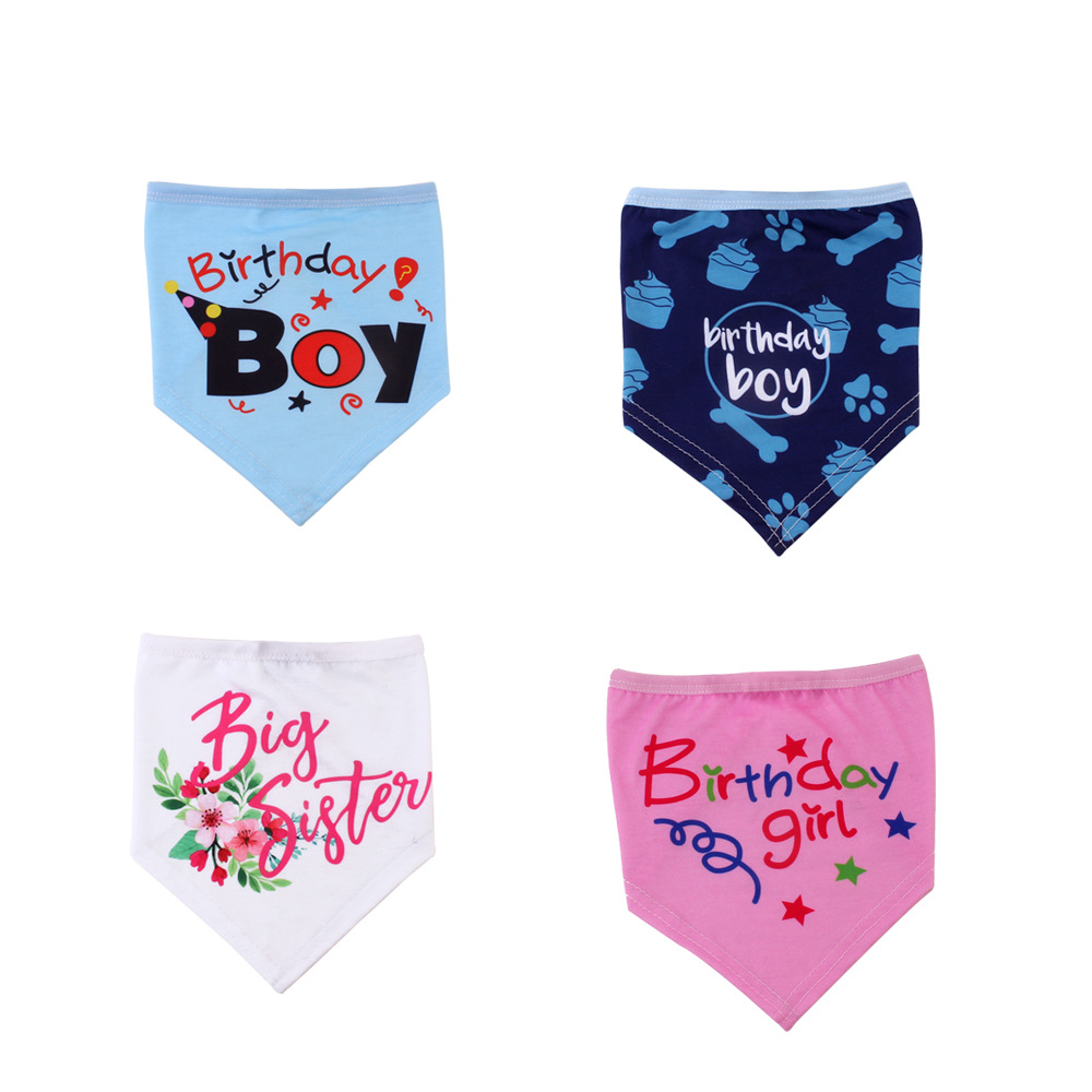 European and American New Pet Triangular Scarf Pet Supplies Dog Scarf Scarf Pet Collar Bib Bib Dog Collar