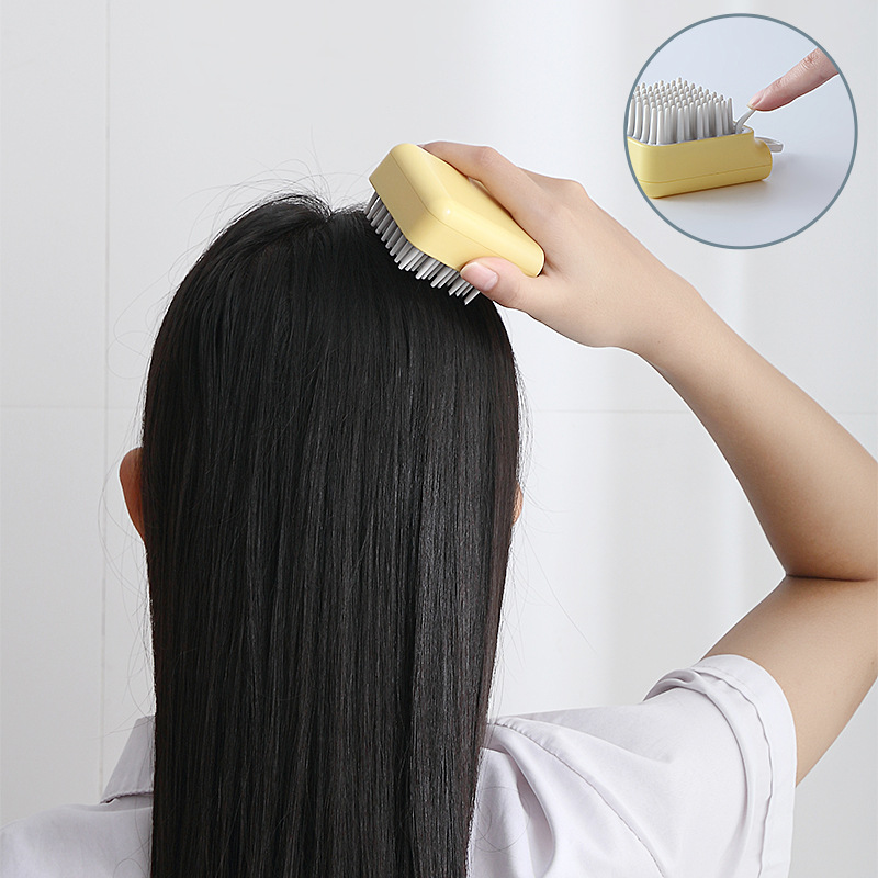 Collection Original Silicone Shampoo Brush Portable Shampoo Massage Brush Wet and Dry Dual-Use Pet Shower Brush Handheld Shampoo Comb