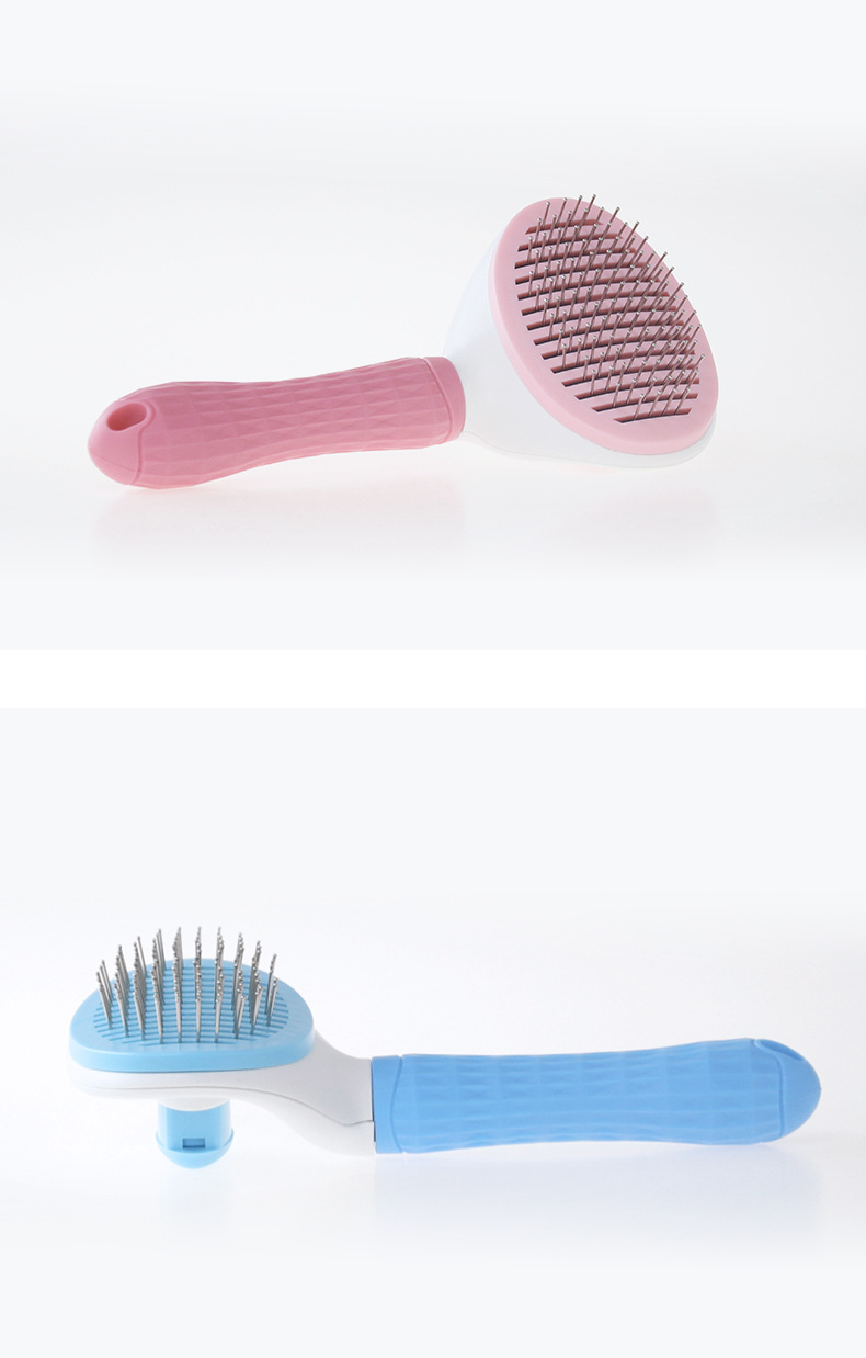 Stainless Steel Dog Hair Brush Automatic Cleaning Pet Hair Brush Pet Hair Removal Brush Cat Comb Hair Remover Supplies Stainless Steel Dog Hair Brush Automatic Cleaning Pet Hair Brush Pet Hair Removal Brush Cat Comb Hair Remover Supplies