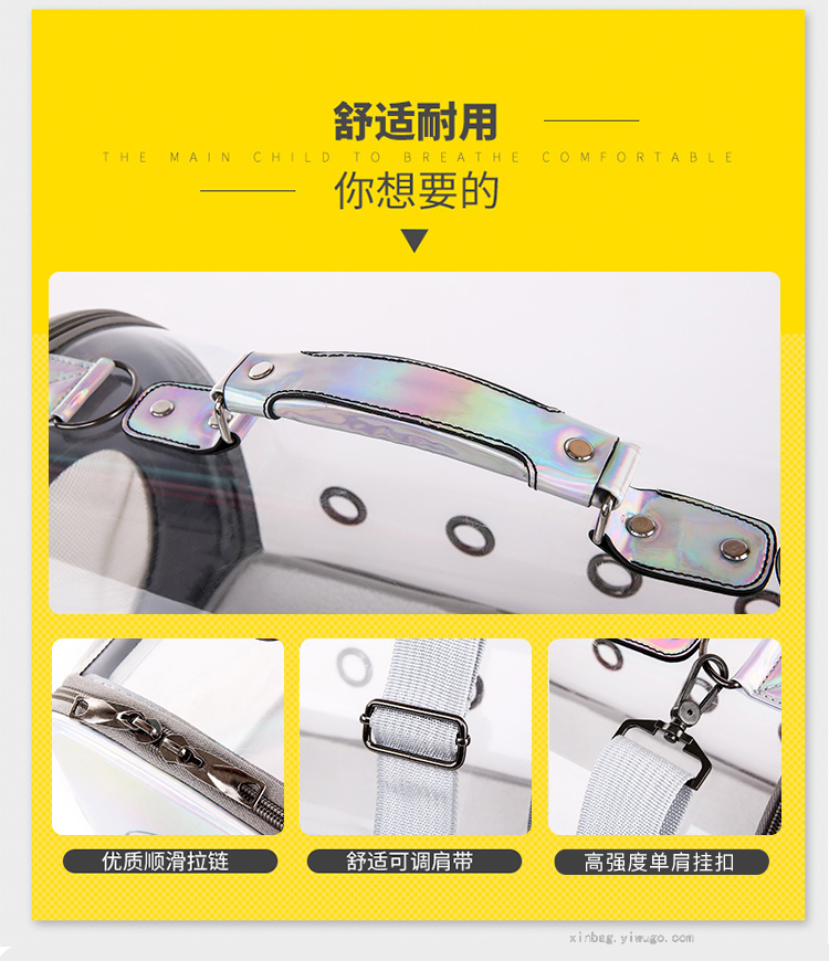 Cat Bag Outing Carry Bag Cat Pet Backpack Portable Crossbody Travel Space Capsule 5612