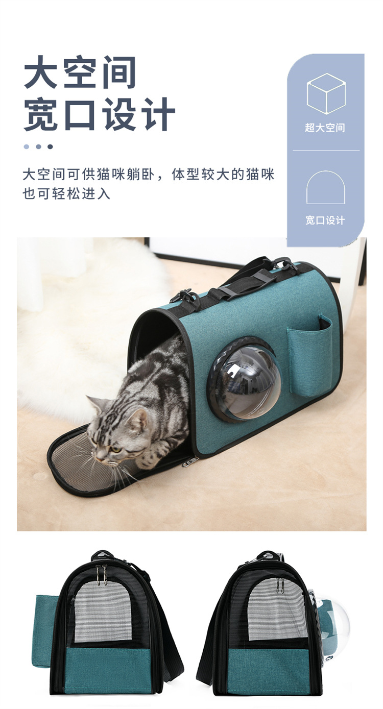 Pet Bag Spot Cat and Dog Portable Backpack Large Space Lightweight Portable One-Shoulder Pet Backpack