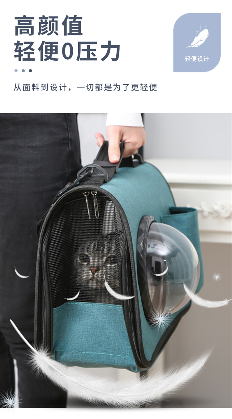 Pet Bag Spot Cat and Dog Portable Backpack Large Space Lightweight Portable One-Shoulder Pet Backpack