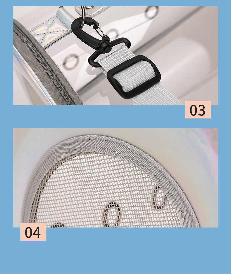 Space Capsule Cat Pet Backpack Transparent Dog Backpack out Breathable and Portable Pet Bag Chest Backpack