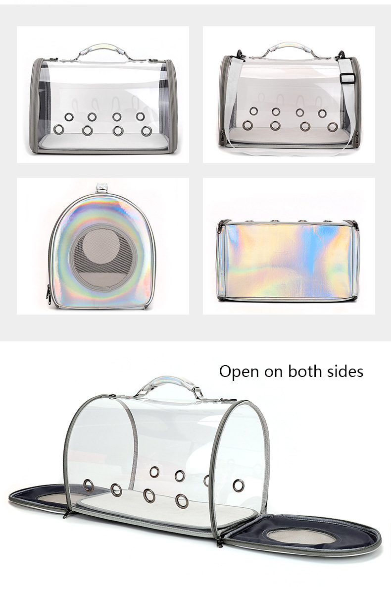Space Capsule Cat Pet Backpack Transparent Dog Backpack out Breathable and Portable Pet Bag Chest Backpack