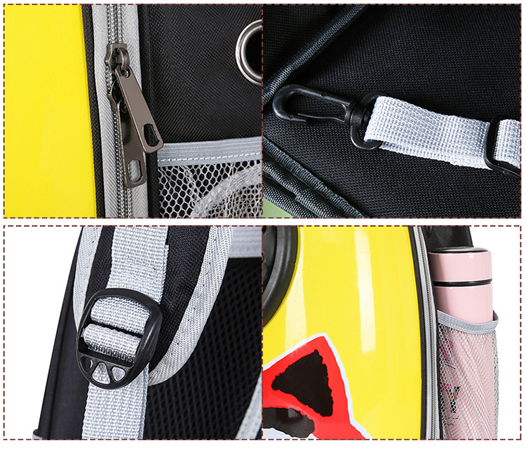 Space Capsule Cat Pet Backpack Transparent Dog Backpack out Breathable and Portable Pet Bag Chest Backpack