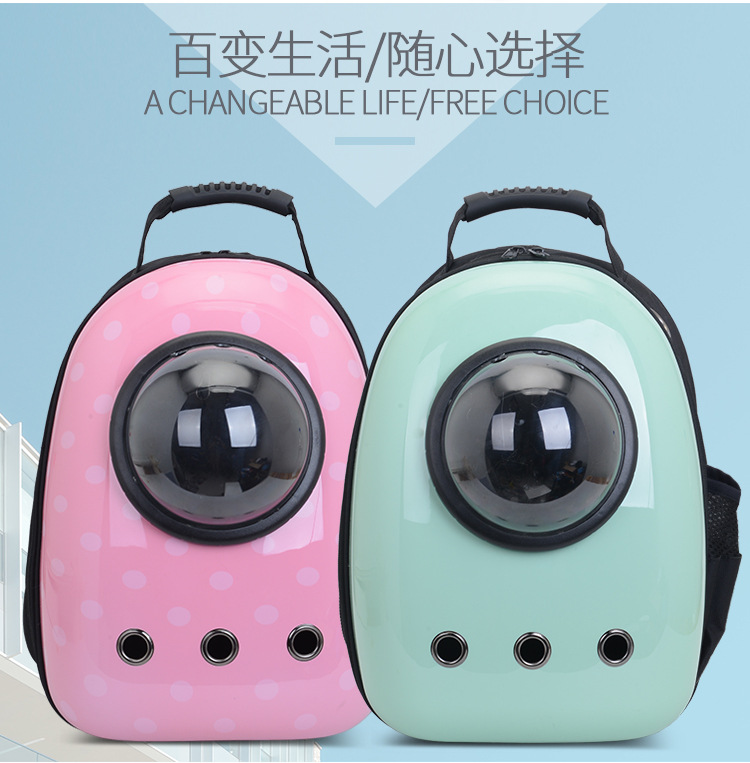 Factory Direct Sales Capsule Pet Bag Outing Carry Bag Pet Backpack Dog Bag Cat Backpack Cross-Border Exclusive