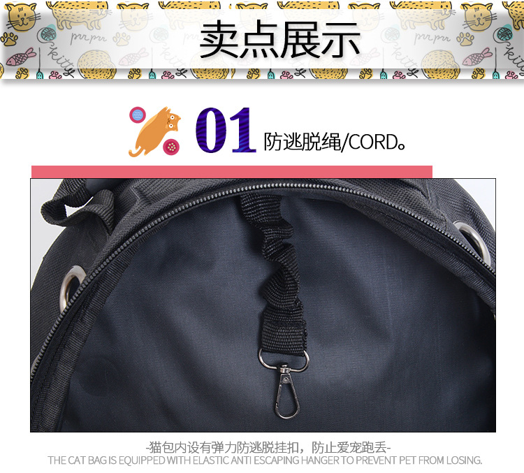 Factory Direct Sales Capsule Pet Bag Outing Carry Bag Pet Backpack Dog Bag Cat Backpack Cross-Border Exclusive