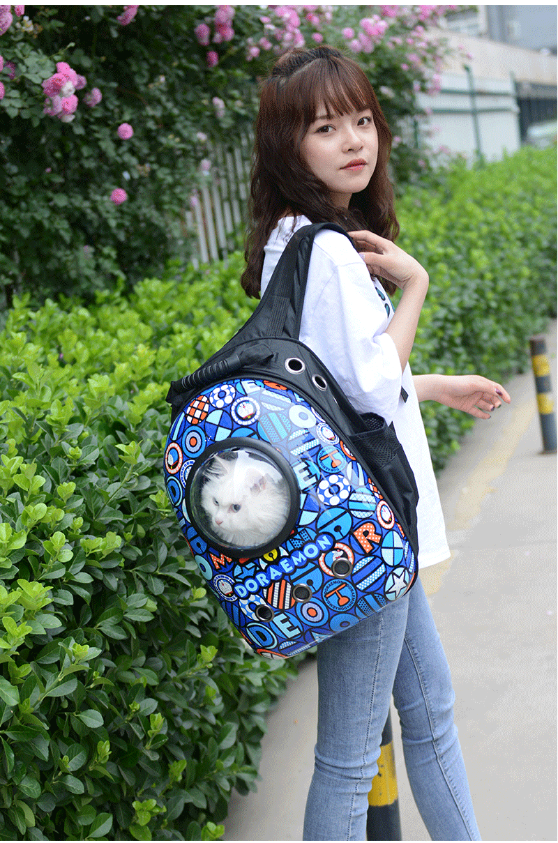 Factory Direct Sales Capsule Pet Bag Outing Carry Bag Pet Backpack Dog Bag Cat Backpack Cross-Border Exclusive