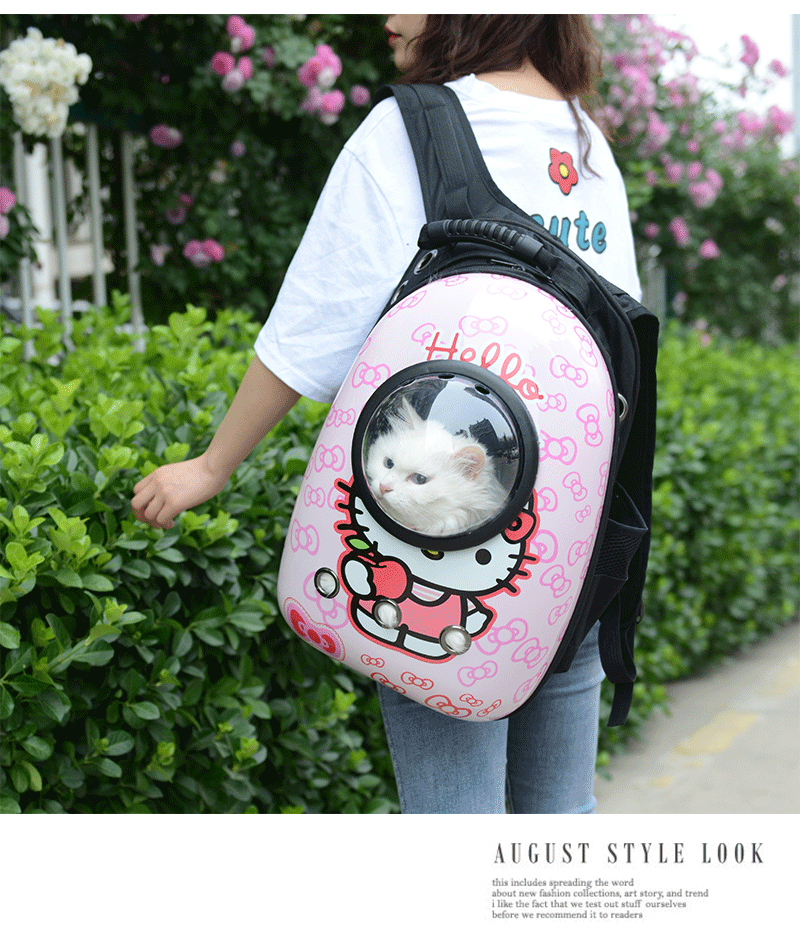 Factory Direct Sales Capsule Pet Bag Outing Carry Bag Pet Backpack Dog Bag Cat Backpack Cross-Border Exclusive