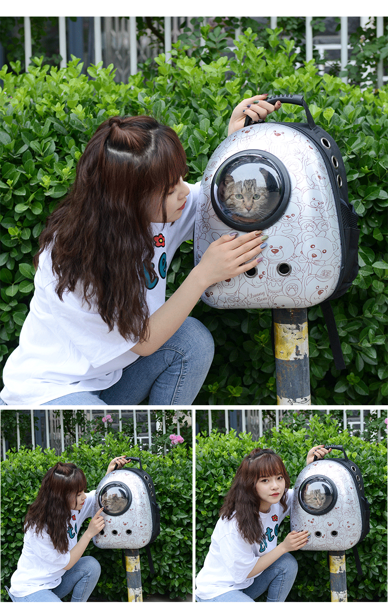 Factory Direct Sales Capsule Pet Bag Outing Carry Bag Pet Backpack Dog Bag Cat Backpack Cross-Border Exclusive