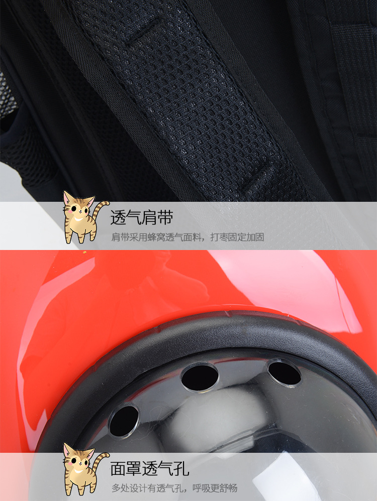 Factory Direct Sales Capsule Pet Bag Outing Carry Bag Pet Backpack Dog Bag Cat Backpack Cross-Border Exclusive