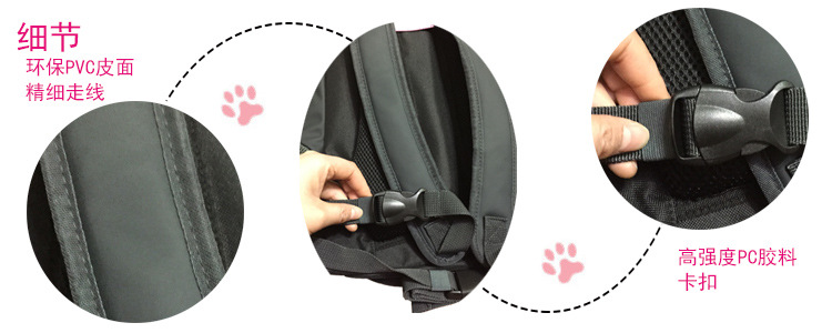 New Pet Backpack Pet Backpack Dogs and Cats Chest Bag Convenient Travel Bag for Going out Factory Direct Sales