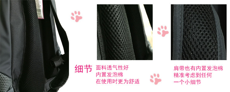 New Pet Backpack Pet Backpack Dogs and Cats Chest Bag Convenient Travel Bag for Going out Factory Direct Sales