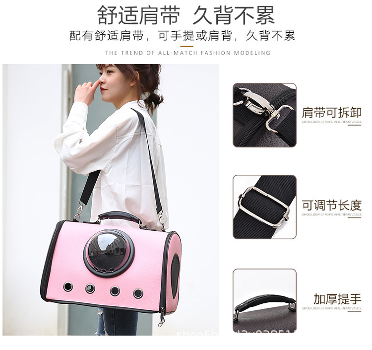 Pet Bag Transparent Space Capsule Reflective 2021 New Pet Cat Dog out Portable Pet Backpack