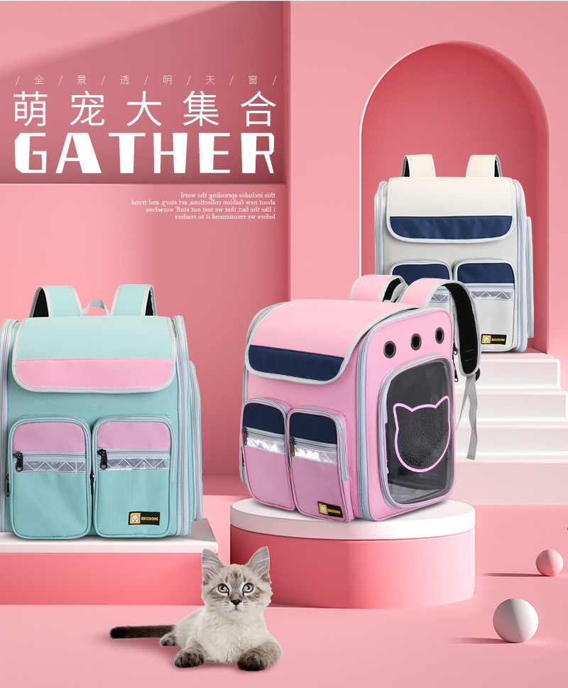 New Pet Trolley Bag Large Capacity Pet Luggage Pet Bag Dog Bag Pet Backpack Cat Bag