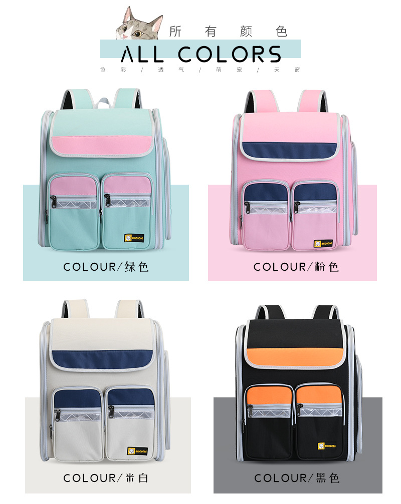 New Pet Trolley Bag Large Capacity Pet Luggage Pet Bag Dog Bag Pet Backpack Cat Bag