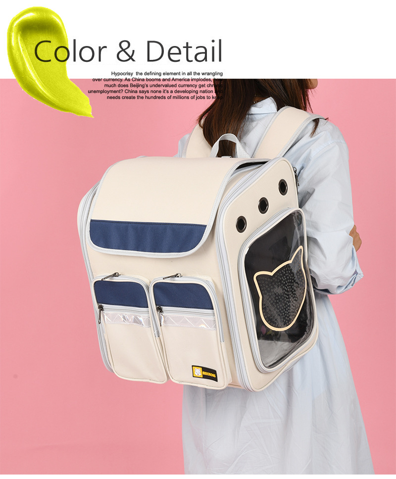 New Pet Trolley Bag Large Capacity Pet Luggage Pet Bag Dog Bag Pet Backpack Cat Bag