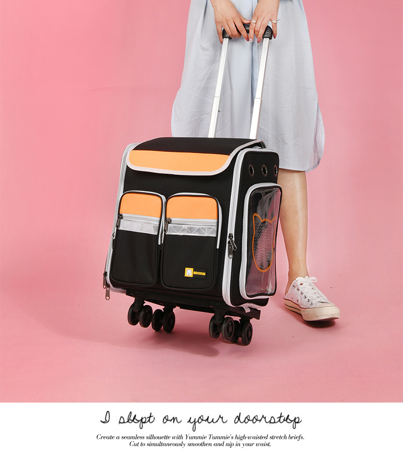 New Pet Trolley Bag Large Capacity Pet Luggage Pet Bag Dog Bag Pet Backpack Cat Bag