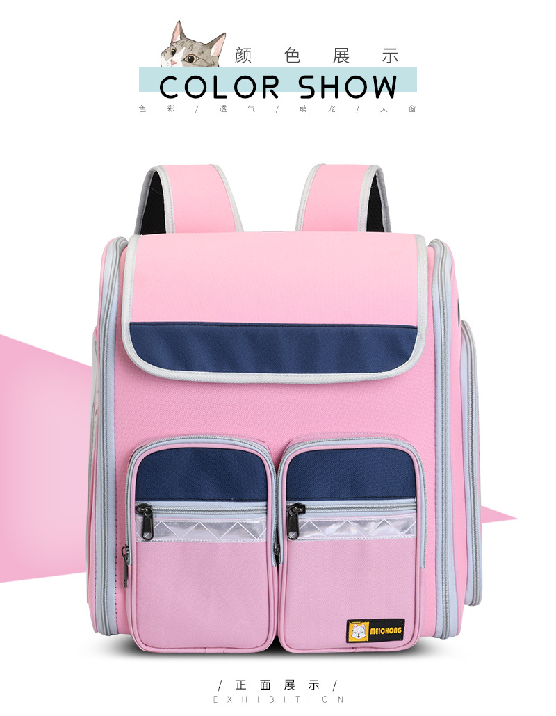 New Pet Trolley Bag Large Capacity Pet Luggage Pet Bag Dog Bag Pet Backpack Cat Bag