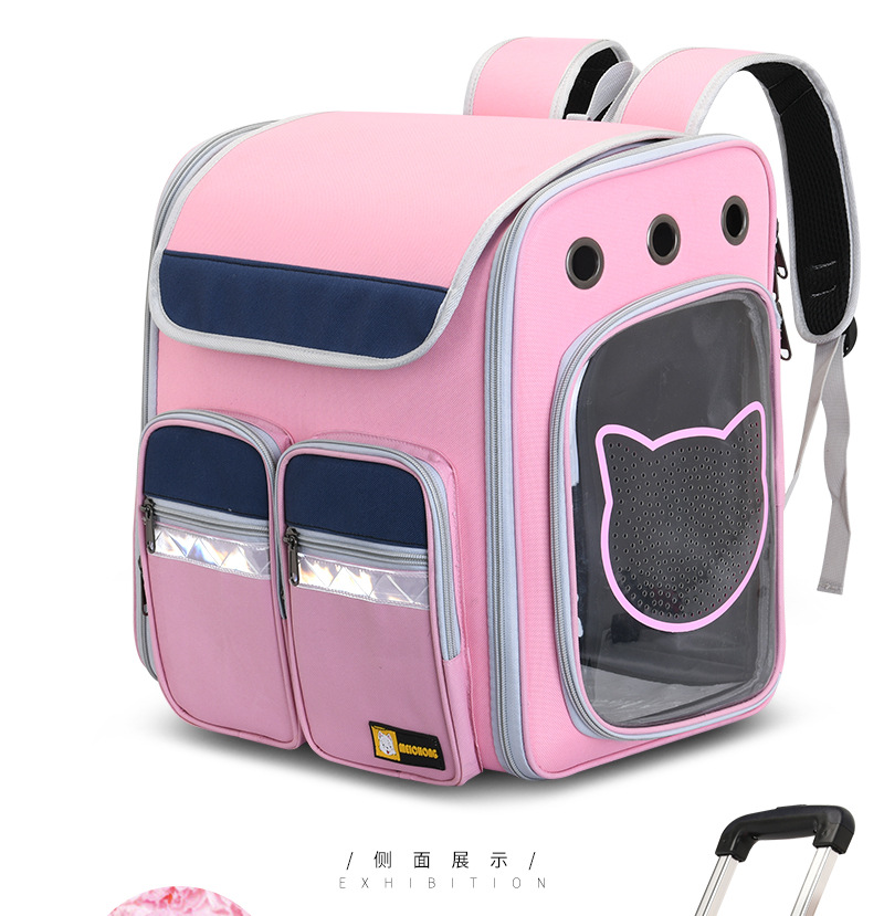 New Pet Trolley Bag Large Capacity Pet Luggage Pet Bag Dog Bag Pet Backpack Cat Bag