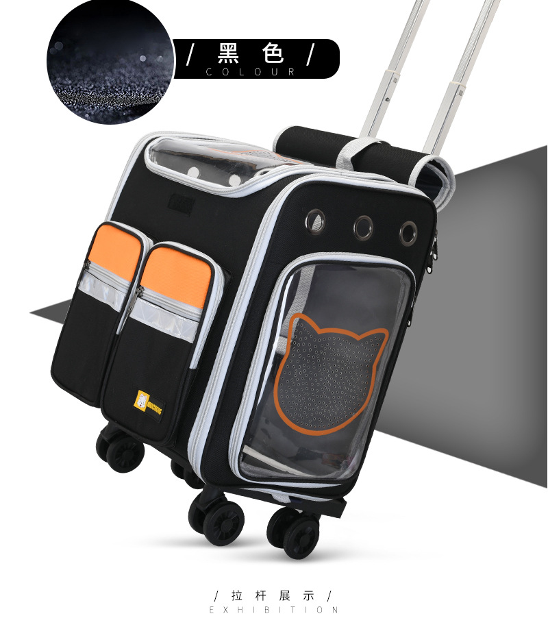 New Pet Trolley Bag Large Capacity Pet Luggage Pet Bag Dog Bag Pet Backpack Cat Bag