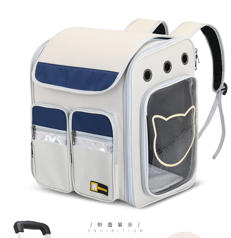 New Pet Trolley Bag Large Capacity Pet Luggage Pet Bag Dog Bag Pet Backpack Cat Bag